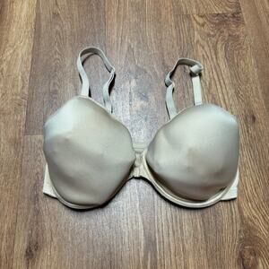 Wacoal 853292 Basic Beauty Front Close Contour Bra Size 34DD Sand Nude Beige